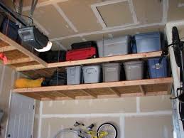 Overhead Shelving Ideas For Garage Diy Overhead Garage Storage Overhead Garage Storage Garage Ceiling Storage