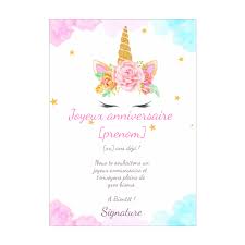 Carte D Anniversaire Licorne A Imprimer Cartes Invitation Anniversaire Enfant Carte Invitation Anniversaire Invitation Anniversaire