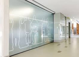 Corridor Glass Office Frosted Glass Design Interior Wall Design