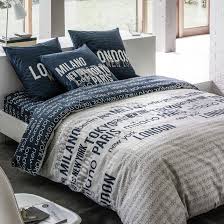 Housse De Couette Reversible City Gris Clair Bleu Selene Et Gaia Housse De Couette Housse De Couette Ado Housse De Couette 200x200