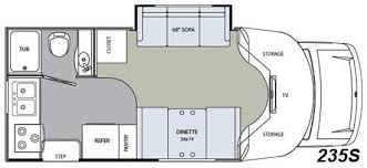 Monaco Montclair Class B Motorhome Floorplan 235s Motorhome Class B Floor Plans