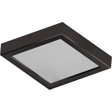 Volume Lighting 8 In 1 Light Antique Bronze Led Indoor Mini Square Ceiling Flush Mount Wall Mount Sconce Light With White Square Lens V7082 79 The Home Depot Sconce Lighting Wall Mounted Sconce Flush