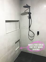 Bathroom Design Tip Use Niche S To Make A Handy Foot Rest For Shaving Shower Niche Small Bathroom Remodel Diy Bathroom
