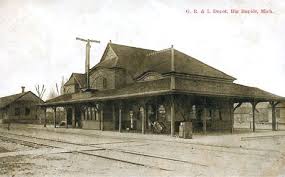 Grand Rapids Indiana Depot At Big Rapids Michigan In A Postcard View Circa 1920 Big Rapids Train Museum Michigan