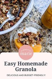 My Easy Homemade Granola Is Healthy Delcious And Best Of All Budget Friendly Making Granola At Home Is In 2020 Easy Homemade Granola Homemade Granola Easy Homemade