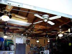 Ceiling Fan Display In My Garage The Old Setup Youtube Ceiling Fan Ceiling Setup