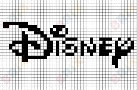 The Walt Disney Company Logo Dessin Pixel Coloriage Pixel Modele Dessin Pixel