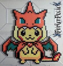 Pikachu In A Mega Charizard Y Hoodie By Perlerpixie On Deviantart In 2020 Diy Perler Beads Pokemon Perler Beads Hama Beads Pokemon