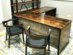 Wood L Shaped Office Desk Desks U Rustic Office Desk L Shaped Office Desk Trendy Office Furniture