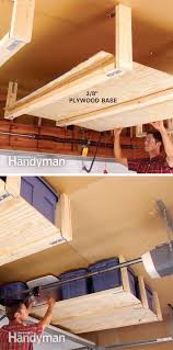 10 Diy Suspended Shelving 28 Brilliant Garage Organization Ideas Garage Organization Diy Garage Storage Garage Organisation