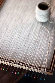 Hello Hydrangea Diy Weaving Loom From Picture Frame Diy Weaving Loom Weaving Rug Loom