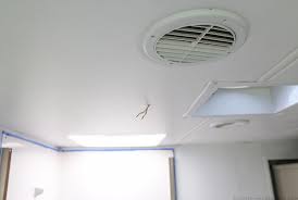 How We Replaced The Ceiling Panel In Our Rv Ceiling Panels Ceiling Remodel Headliner Repair