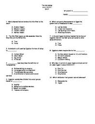Chapter And Section Tests And Quiz Ch 2 Ancient Egypt And Kush Ancient Egypt Ancient Egypt Unit Egypt