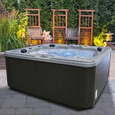 American Spas Glory 7 Person 40 Jet Premium Acrylic Lounger Spa Hot Tub With 2 Backlit Led Waterfalls And Steps Gloryam740lsi The Home Depot In 2020 Spa Hot Tubs Hot Tub Hot Tub Backyard