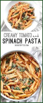 Creamy Tomato And Spinach Pasta Creamy Fooddeserts Foodposter Pasta Spinach Tomato Creamy Tomato And Spinach Pas Healthy Recipes Pasta Dishes Recipes