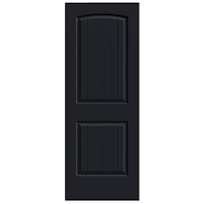Jeld Wen Santa Fe Midnight 2 Panel Round Top Plank Hollow Core Molded Composite Slab Door Common 30 In X 80 In Actual In 2020 Slab Door Jeld Wen Reliabilt