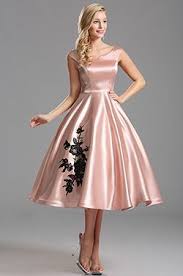 Off Shoulder V Neck Pink Tea Length Cocktail Dress X04161146 Tea Length Cocktail Dresses Tea Length Dresses Black Tea Length Dress