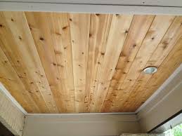 Porch Ceiling Rejuvenation Tongue And Groove Cedar With One Coat Of Gloss Varnish Tongue And Groove Ceiling Wood Plank Ceiling Cedar Tongue And Groove