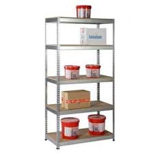Etagere 5 Tablettes En Bois Et Metal 180 X 90 X 45cm B Resist Mr Bricolage Tablette En Bois Bois Metal Etagere Rangement