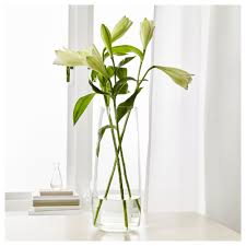 Ikea Berakna Vase Clear Glass Glass Floor Vase Vase Inside Decor