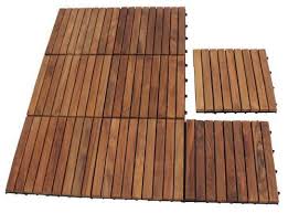 Teak Tile 9 Slat Pattern With Oiled Finish 10 Sq Ft Interlocking Modular Flooring Amazon Com Interlocking Deck Tiles Deck Tiles Patio Deck Designs