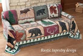 Northwoods Bear Tapestry Furniture Cover From Collections Etc Furniture Covers Rustic Cabin Decor Collections Etc
