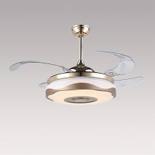 Modern Fan Ceiling Light Mute Fan Light Exquisite White And Gold Shade Decoration Light With Remote Control Modern Ceiling Fan Ceiling Fan With Light Fan Light
