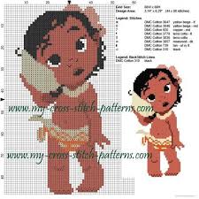 Baby Vaiana La Legende Du Bout Du Monde Grille Point De Croix Creations Disney Au Point De Croix Point De Croix Libre Modeles De Point De Croix Gratuits