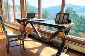 How To Build A Rustic Desk Rustic Office Desk Rustic Desk Rustic Office