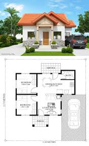 Captivating 2 Bedroom Home Plan Ulric Home Bungalow House Design Small House Design Plans Model House Plan