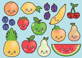 Premium Vector Clipart Kawaii Fruit Clipart Kawaii Clip Art Set High Quality Vectors Instant Download Kawaii Fruit Clipart Garabatos Kawaii Dibujos Kawaii Kawaii