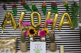 Luau Hawaiian Bridal Wedding Shower Party Ideas Photo 32 Of 32 Luau Bridal Shower Hawaiian Bridal Shower Tropical Bridal Showers