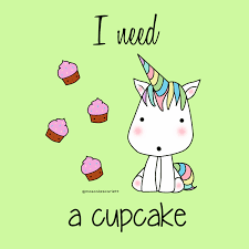 Unicorn Kawaii Cupcake Licorne Dessin Cupcake Illustration Graphique