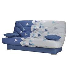 Housse Pour Clic Clac Prima 130 Cm Prima Triangle Coloris Bleu Vente De Housse De Banquette Conforama