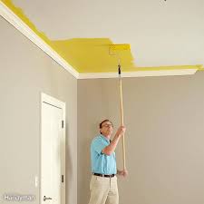 How To Paint A Ceiling Ceiling Painting Room Paint Painted Ceiling