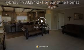 Manufactured Homes Taking 3 D Virtual Tour Of Sunshine Homes Hybrid Model Hyb 3284 271 Manufactured Home Sunshine Homes Home