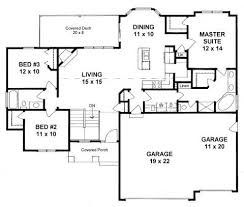 Plan 1460 3 Bedroom Ranch Walk In Pantry 3 Car Garage Open Kitchen Bar Traditional House Plans Ranch House Plans Small House Plans