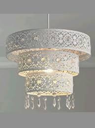White Moroccan Three Tiered Metal Ceiling Shade Lightshade 30cm X 20cm Jewelled Ceiling Pendant Ceiling Pendant Lights Ceiling Light Shades