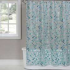 Saturday Knight Sea Glass 70 Inch X 72 Inch Peva Shower Curtain In White Vinyl Shower Curtains Glass Shower Fabric Shower Curtains