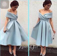 Evening Dress Tea Length Evening Dress Off The Shoulder Evening Dresses Elegant Party Dress For Women Hg1185 Retro Prom Dress Evening Dresses Short Evening Dresses Elegant