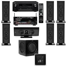 Klipsch Gallery G 16 7 1 Home Theater System Sw 310 Denon Avr X2100w 7 2channel Best Home Theater System Home Theater Speaker System Home Theater