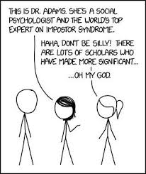 Xkcd Comic On Twitter Impostor Syndrome Https T Co Tcyvphvyvu Https T Co 3hm4nxqw2l Imposter Dunning Kruger Effect Syndrome