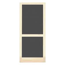 Screen Tight 32 In Natural Wood Unfinished Screen Door Wcen32pg At The Home Depot Screen Door Screen Tight Wood Screen Door