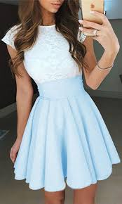 Light Blue Homecoming Dresses Lace Homecoming Dresses Short Homecoming Dresses Summer Dresses S Mini Homecoming Dresses Short Dresses Homecoming Dresses Short
