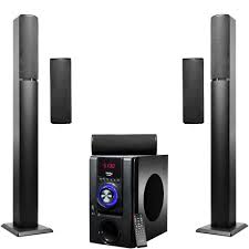 Frisby 2500 Watt Bluetooth Wireless Surround Sound Tower Home Theater Speakers Home Theater Speaker System Home Theater Speakers Wireless Surround Sound