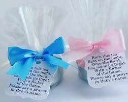 Baby Shower Tealight Candle Favours With Poem Tag Baby Shower Candles Baby Shower Candle Favors Baby Shower Favours