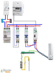 Cablage Branchement Contacteur Jour Nuit Ou Heure Creuse Pour Chauffe Eau Ou Ballon D Eau Chaude Contacteur Chauffe Eau Installation Electrique Maison