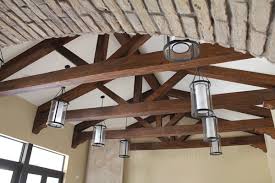 Spectacular Cathedral Ceiling Trusses Faux Wood Workshop Faux Beams Wood Beams Wood Truss