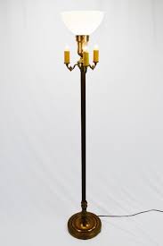 Vintage 4 Light Floor Lamp With Milk Glass Diffuser Lamp Floor Lamp Glass Diffuser