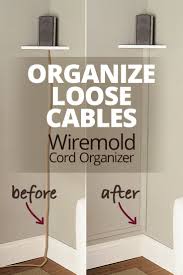 Wiremold Cornermate Cord Organizer Cmk40 Conceal Audio Video Cables In A Corner At Crutchfield Cord Organization Hide Tv Wires Home Diy